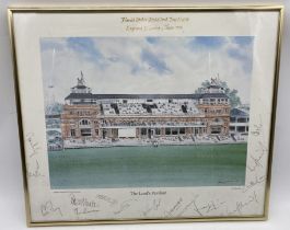 A print of 'Harold "Dickie" Bird's last test match' (England vs India June 1996) named The Lord's