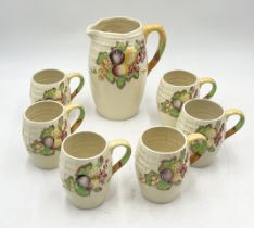 A six place A J Wilkinson Royal Staffordshire Pottery lemonade set