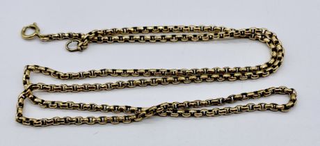 A 9ct gold chain, weight 6g, length 49cm