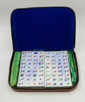 A Chinese Mahjong set in carry case