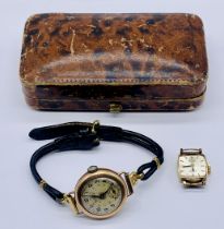 Two 9ct gold ladies Rotary watches