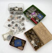 A large collection of various coinage