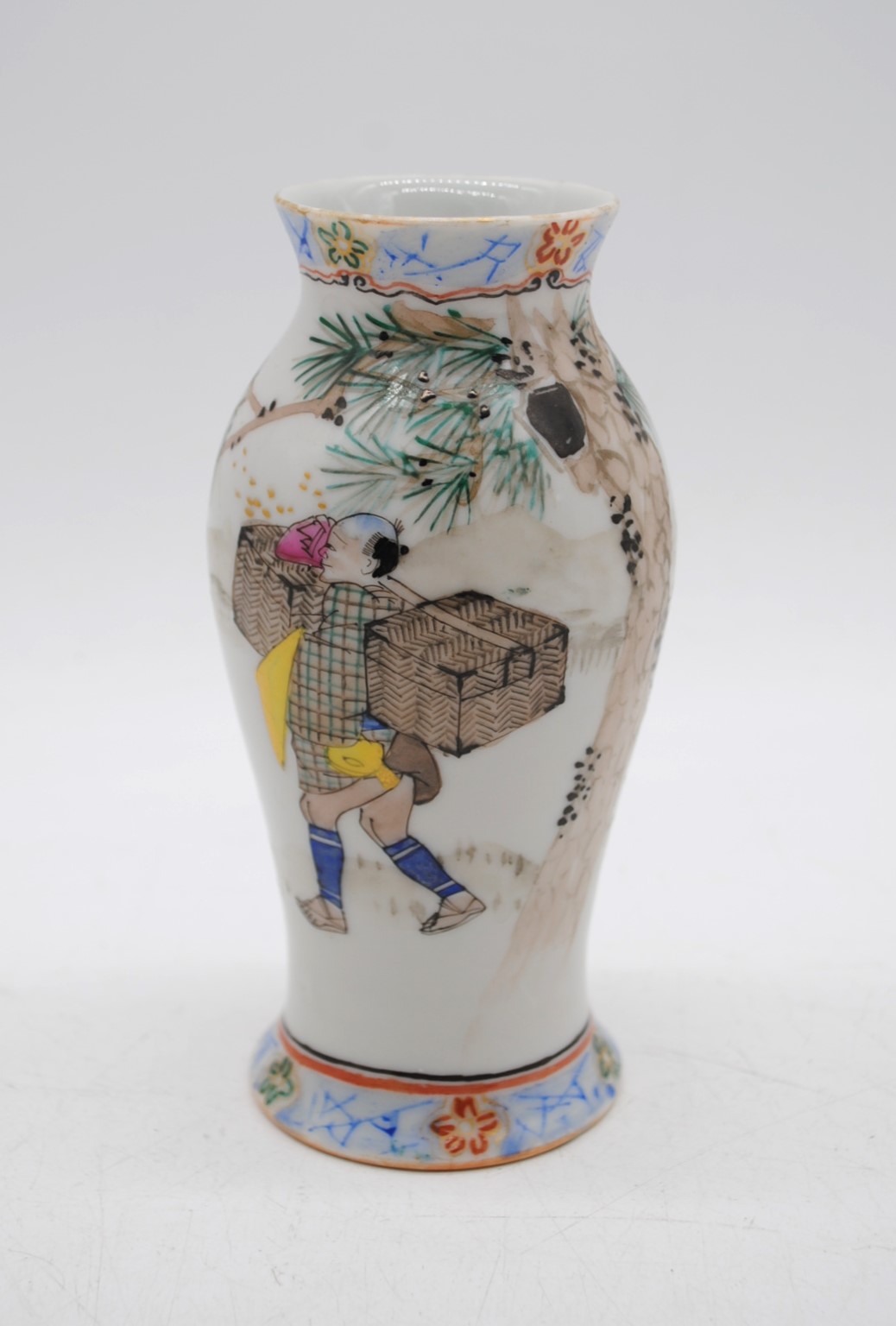 A small collection of Chinese porcelain, including a baluster vase with character mark to base, a - Image 2 of 11