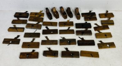 A collection of wood working planes