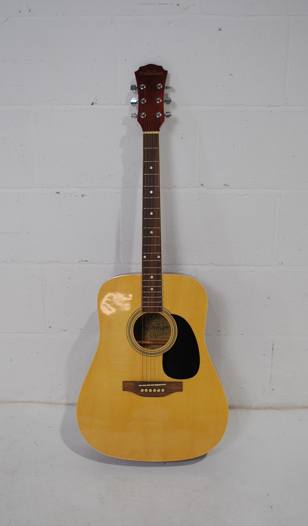 A Freshman six string acoustic guitar, with soft case and accessories - Image 3 of 10