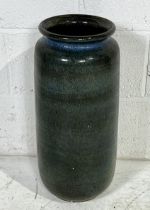 A large ceramic glazed vase numbered 79 to base - possibly West German. Height 54cm