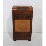 A vintage Bush floor-standing radio - length 40cm, height 76cm