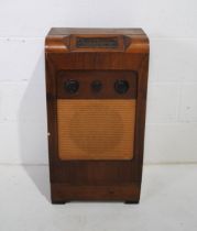 A vintage Bush floor-standing radio - length 40cm, height 76cm