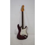 An Encore Stratocaster electric guitar - no strings