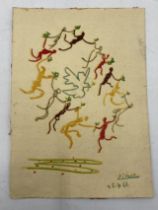 "Dance around the dove of peace" signed and dated "Picasso 25.7.61" to lower right hand corner,