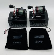 Two boxed Tronixpro Envoy Tournament fishing reels