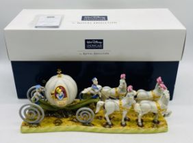 A boxed limited edition Walt Disney Showcase Collection Cinderella "Off to The Ball" ceramic