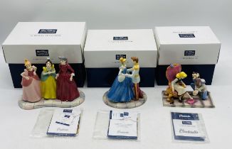 Three boxed Walt Disney Showcase Collection by Royal Doulton Cinderella related figurines