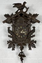 An antique Black Forest cuckoo clock