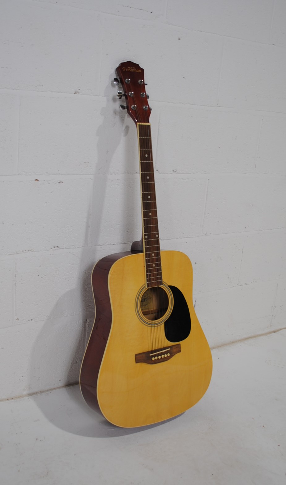 A Freshman six string acoustic guitar, with soft case and accessories - Image 5 of 10