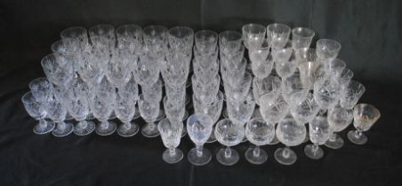 A quantity of glassware, consisting of mostly Tudor glass and some Edinburgh crystal etc.