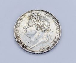 A George III crown dated 1821