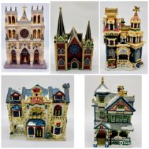 A collection of boxed Lemax Christmas village/village collection houses etc. all with capacity for