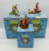 Three boxed Walt Disney Showcase Collection Peter Pan ceramic figures by Royal Doulton including Tic