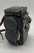 A Rolleiflex DBP DBGM camera Franke & Heidecke, 2049728. The "Grey Baby"