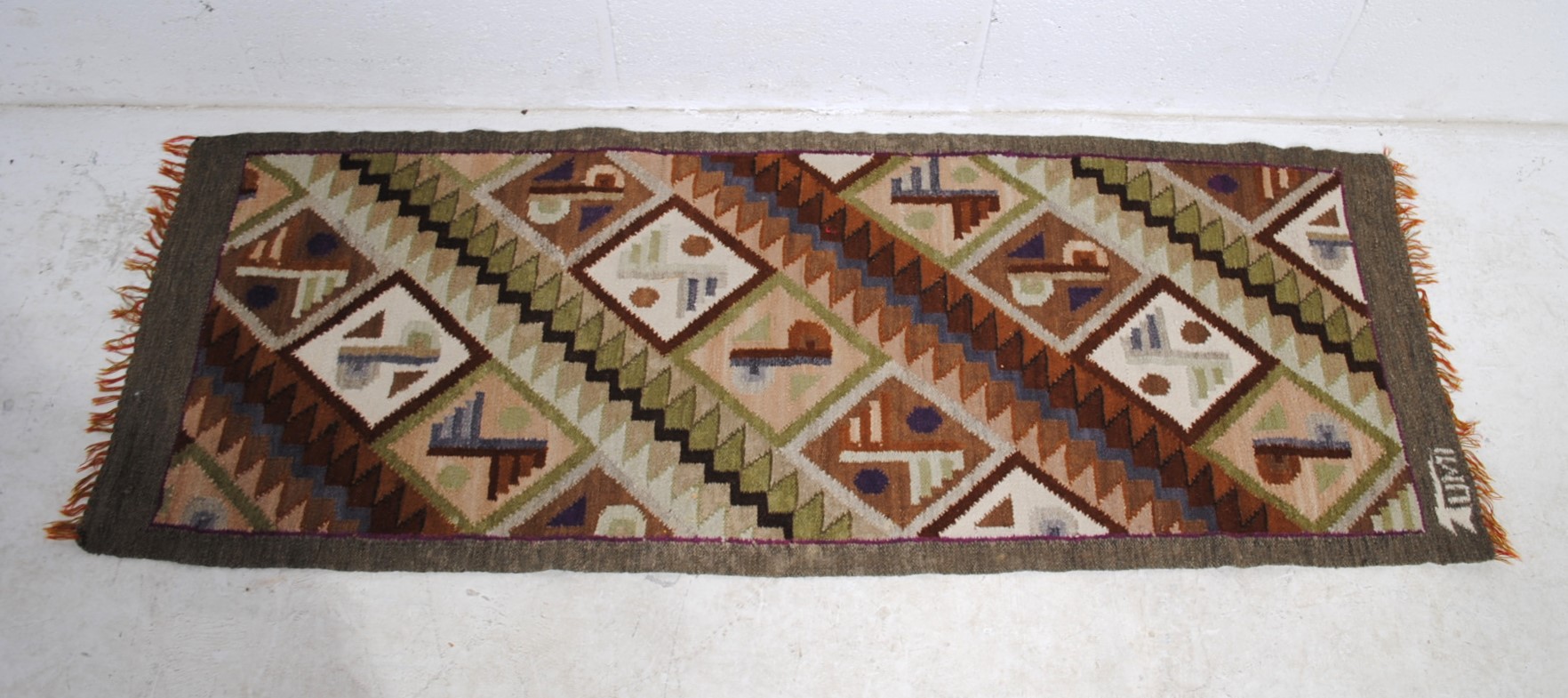 Two African tribal wall hangings, along with a carved tribal figure etc. - Image 4 of 6