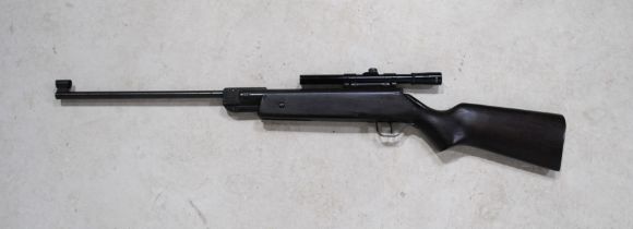 A Relum LG422 break-barrel air rifle (serial no. 59296) with 4x15 scope