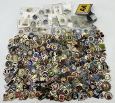 A large collection of enamel and other badges mainly for lawn bowling clubs