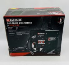 A boxed (unopened) Parkside Flux-Cored Wire Welder (PFDS 33 B2)