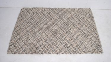 A John Lewis 'Croft Collection' Indian grey ground wool mix rug - 120cm x 180cm