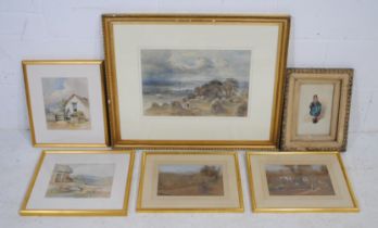 A quantity of various framed pictures, including watercolours