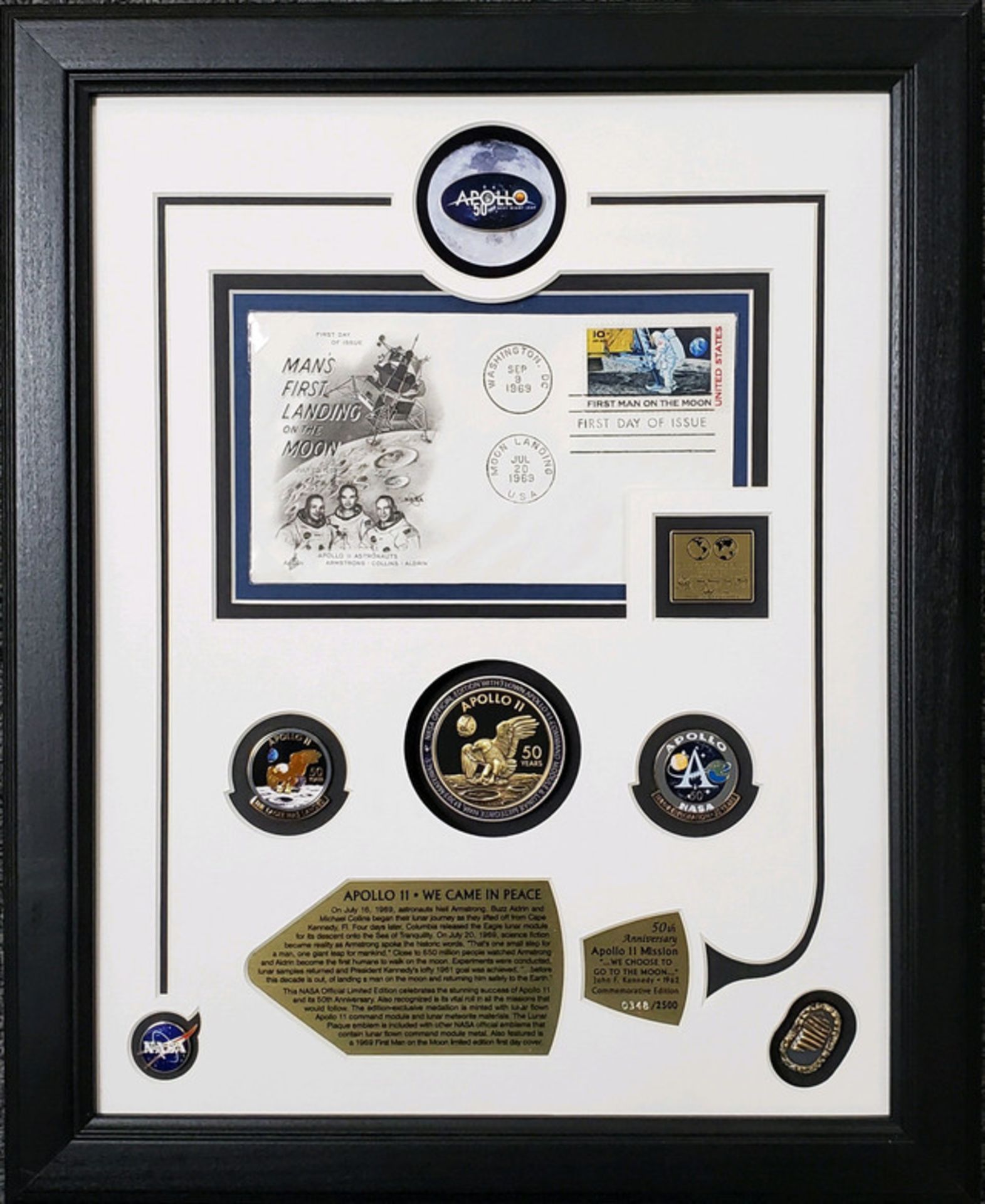 Apollo 11 - We Came In Peace" commemorates the incredible achievements of Apollo 11