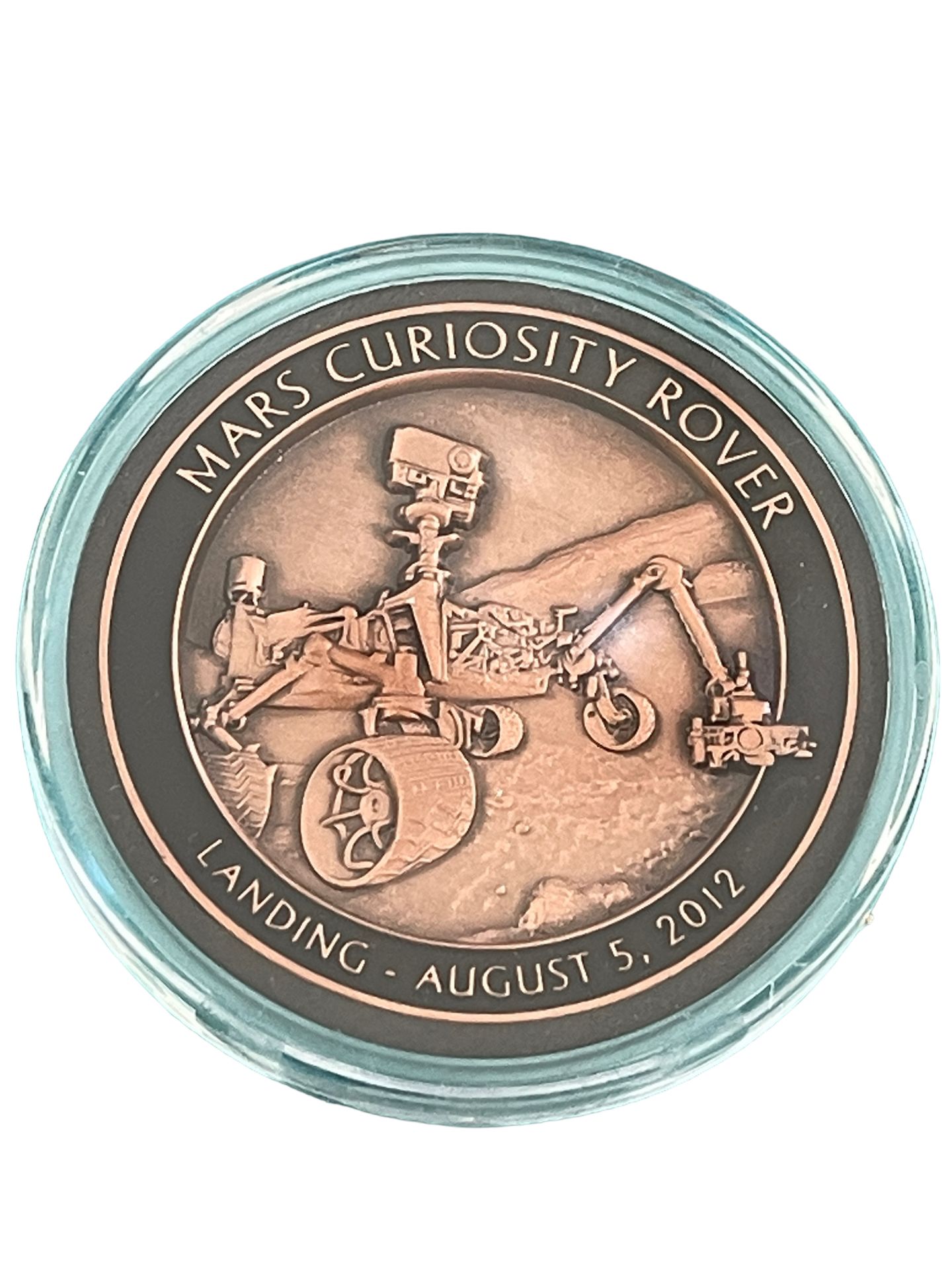 Nasa Applo 11 medallion, limited edition, contains actual metal from the spacecraft flown