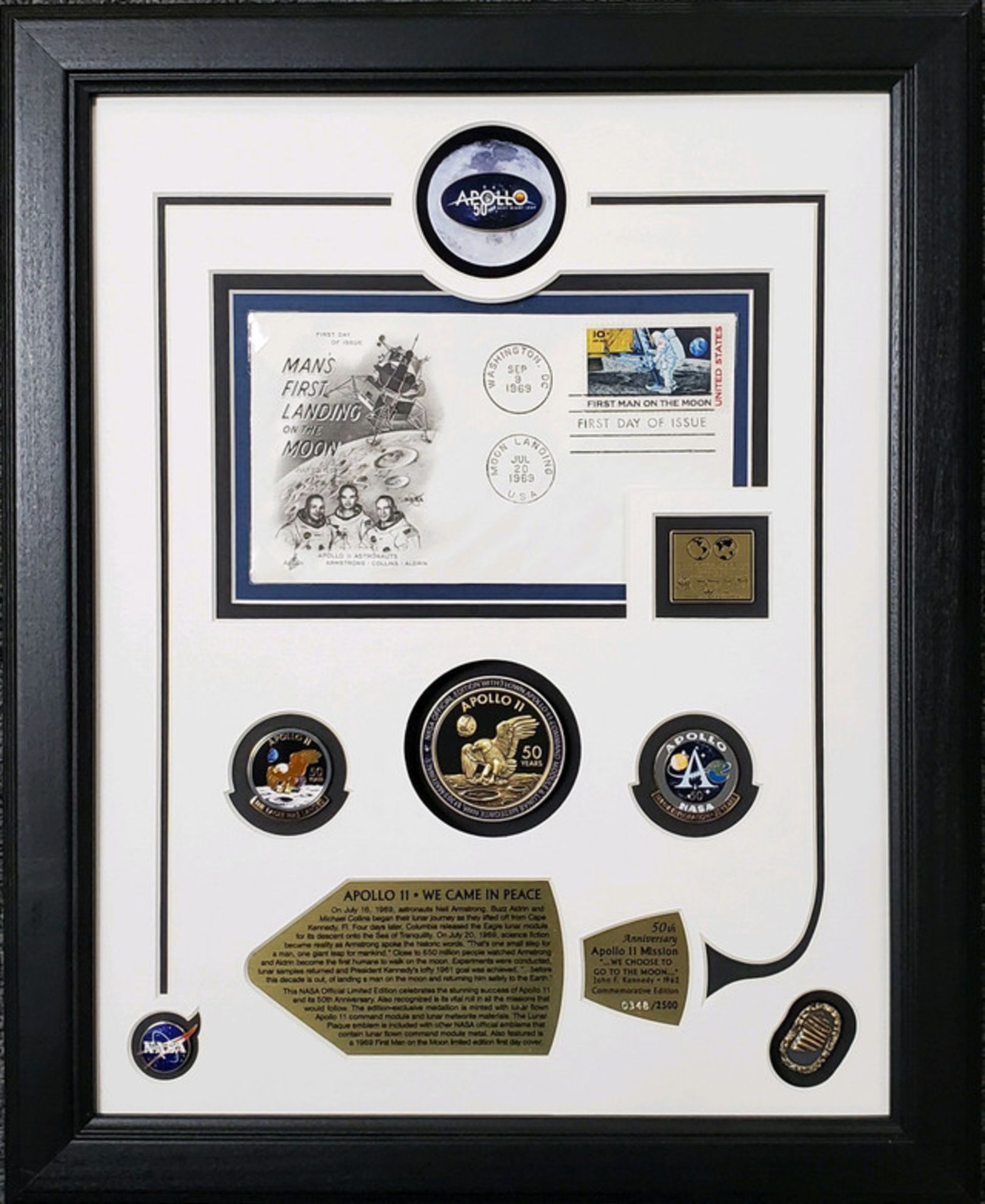 Apollo 11 - We Came In Peace" commemorates the incredible achievements of Apollo 11 - Image 2 of 5