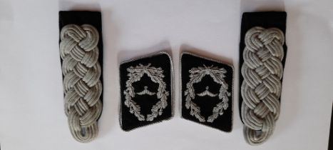 WW11 German, Luftwaffe officer's Collar and Shoulder boards FROM DUXFORD AVIATION
