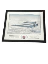 Concorde 001/250 edition signed by 3 Concorde pilots