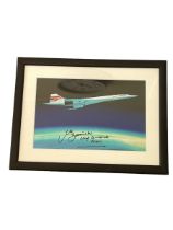 British Airways Concorde Signed by Adrian Meridith