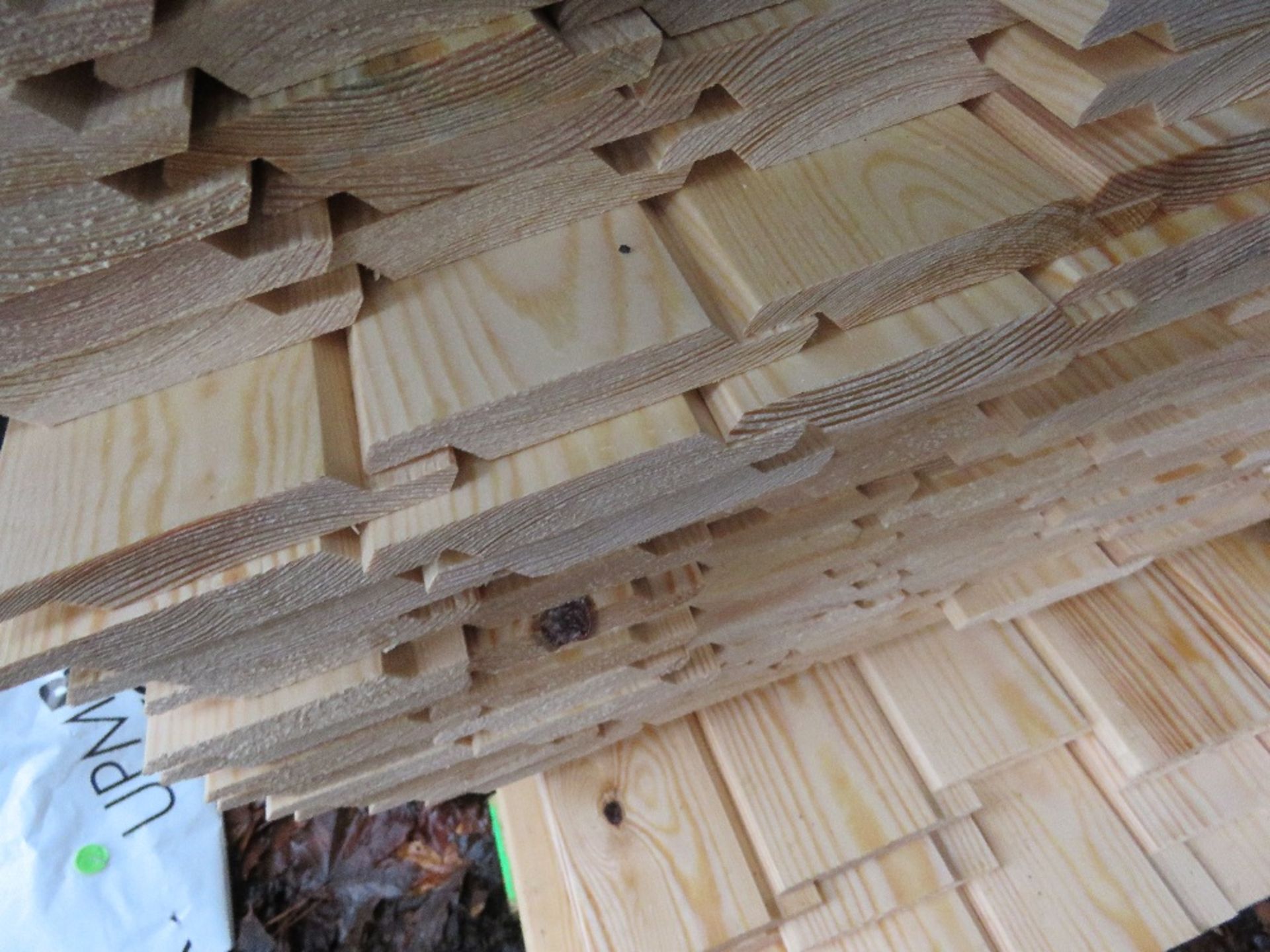 2 X PACKS OF SHIPLAP TIMBER CLADDING BOARDS: EXTRA LARGE ONE @ 1.83M LENGTH AND SMALLER ONE @ 1.7M L - Image 4 of 5