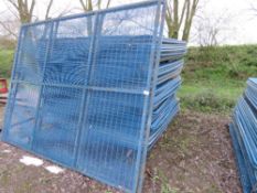 SECURITY COMPOUND EXTRA HEAVY DUTY ANTI CLIMB MESH COVERED FENCE PANELS ALSO POTENTIALLY CAN BE USED