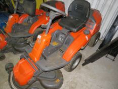 HUSQVARNA R214T RIDER RIDE ON MOWER WITH 94CM WIDE OUTFRONT DECK, YEAR 2022, 86 REC HOURS. LARGER WH
