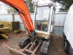 KUBOTA KX91-2 RUBBER TRACKED EXCAVATOR, YEAR 2000 BUILD. SUPPLIED WITH ONE BUCKET. GOOD TRACKS. 5721