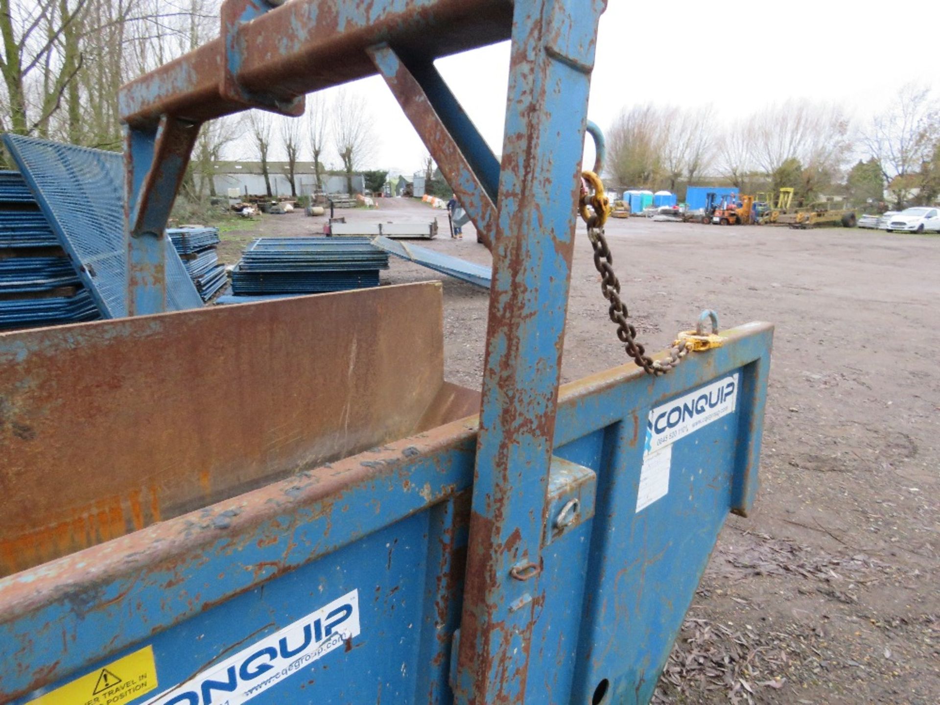 CONQUIP CRANE MOUNTED CONCRETE SKIP, YEAR 2015, 8 TONNE RATED CAPACITY. - Image 5 of 5