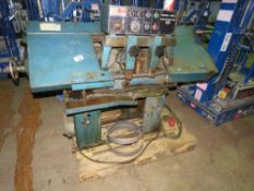 SAWMASTER 180A 3 PHASE POWERED METAL CUTTING BANDSAW. WORKING WHEN REMOVED FROM WORKSHOP.