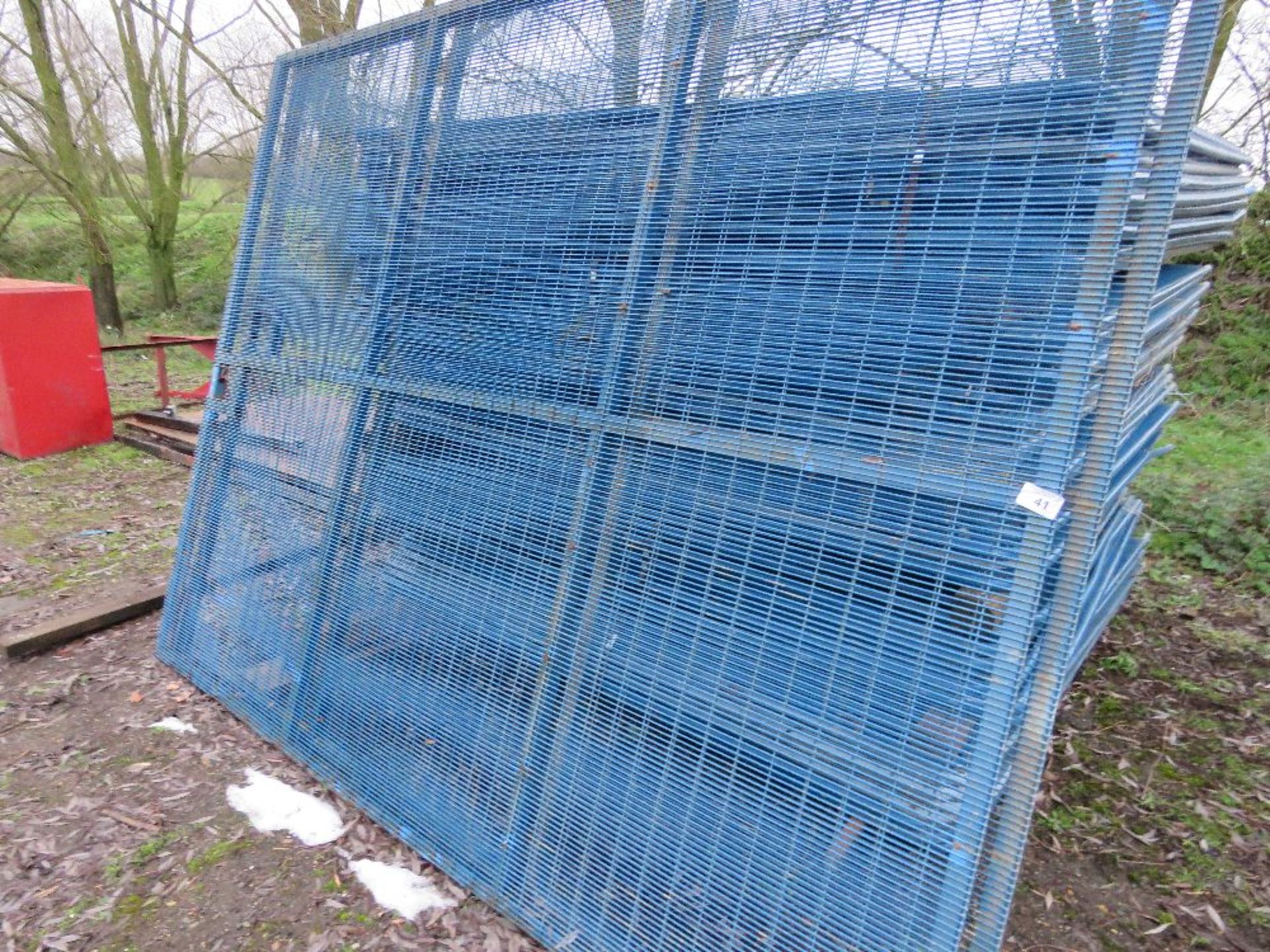 SECURITY COMPOUND EXTRA HEAVY DUTY ANTI CLIMB MESH COVERED FENCE PANELS ALSO POTENTIALLY CAN BE USED - Image 4 of 4