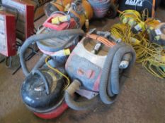 3 X VACUUMS; HILTI AND 2 OTHERS, 110VOLT. SOURCED FROM COMPANY LIQUIDATION. THIS LOT IS SOLD UNDER