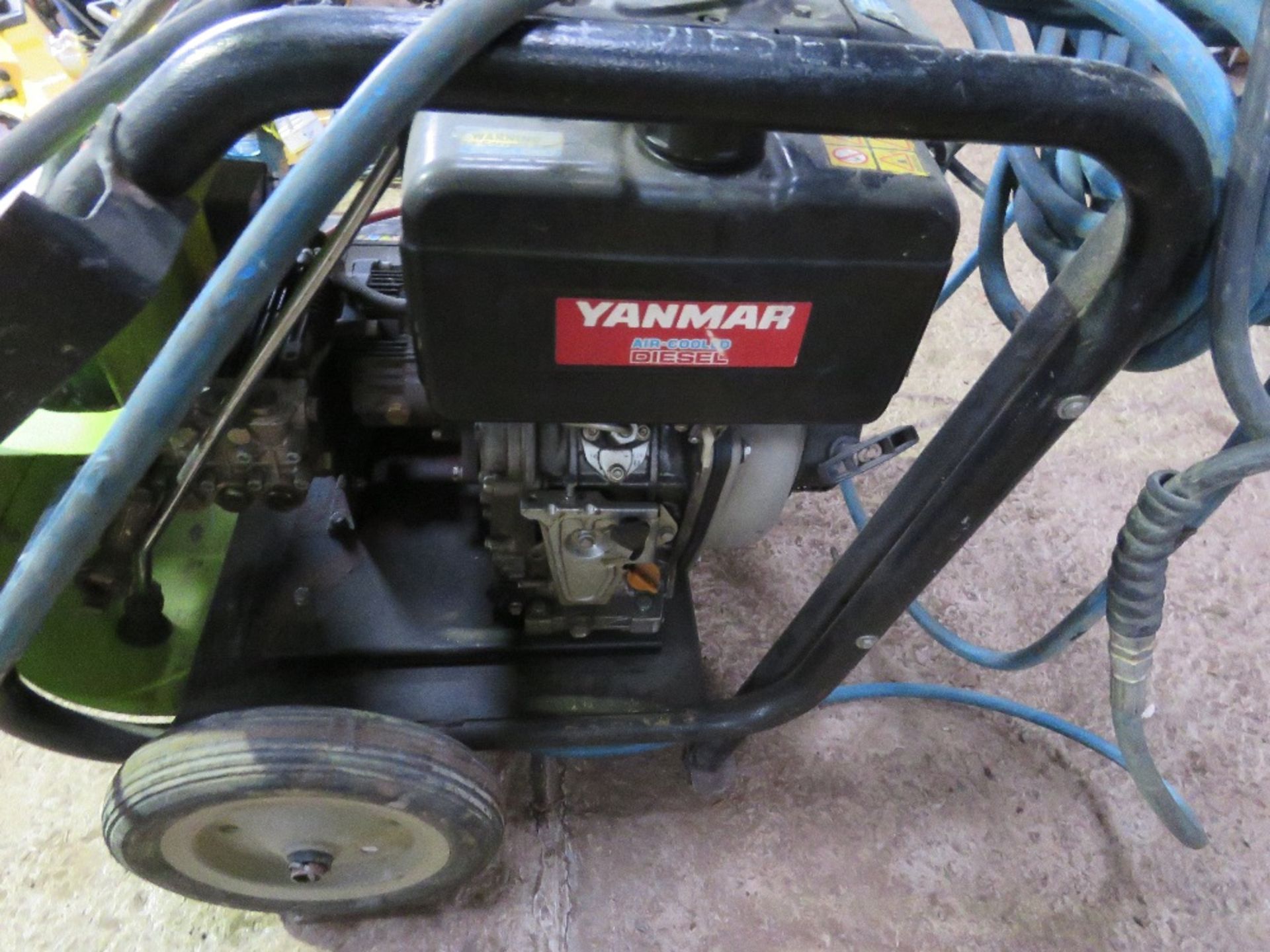 PRAMAC YANMAR ENGINED PRESSURE WASHER UNIT WITH HOSE AND LANCE. - Image 3 of 6