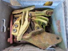 EXCAVATOR BUCKET TEETH PLUS JCB SPARES. THIS LOT IS SOLD UNDER THE AUCTIONEERS MARGIN SCHEME, THE