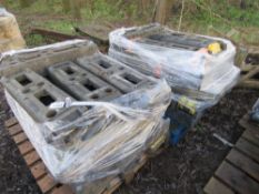 2 X PALLETS OF HERAS TYPE TEMPORARY FENCE BASES / FEET. THIS LOT IS SOLD UNDER THE AUCTIONEERS MA