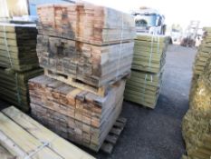 2 X PALLETS OF SOUTHERN YELLOW PINE BOARDS 0.9M LENGTH X 25MM X 100MM APPROX.
