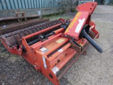 KILWORTH 170M TRACTOR MOUNTED STONE BURIER / ROTORVATOR, YEAR 2009 WITH REAR PACKER ROLLER.