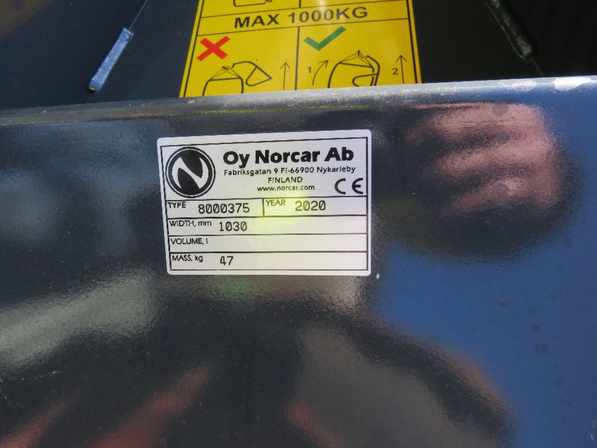NORCAR BRANDED BIG BAG LIFTER UNIT WITH BRACKETS TO FIT AVANT, MULTI ONE OR NORCAR LOADERS. - Image 4 of 5